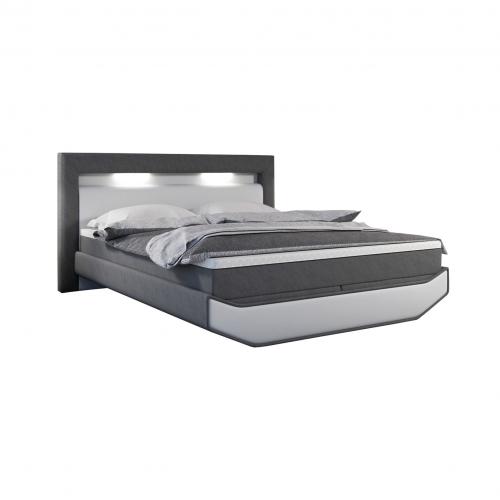 Boxspring Miranda Wit-Grijs 180x200cm