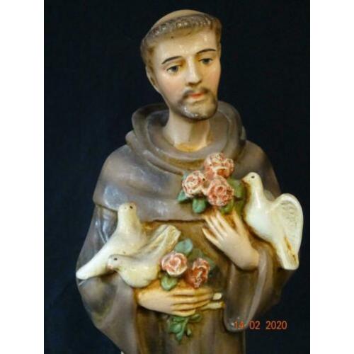 100461N=Heilige Franciscus met duiven.