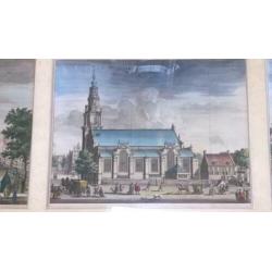 3 Prenten Amsterdam diaconieweeshuis Oosterkerk Zuyder kerk