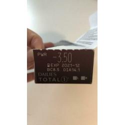 Dailies total dag lenzen -3,75 (28st)en -3,50 (23st)