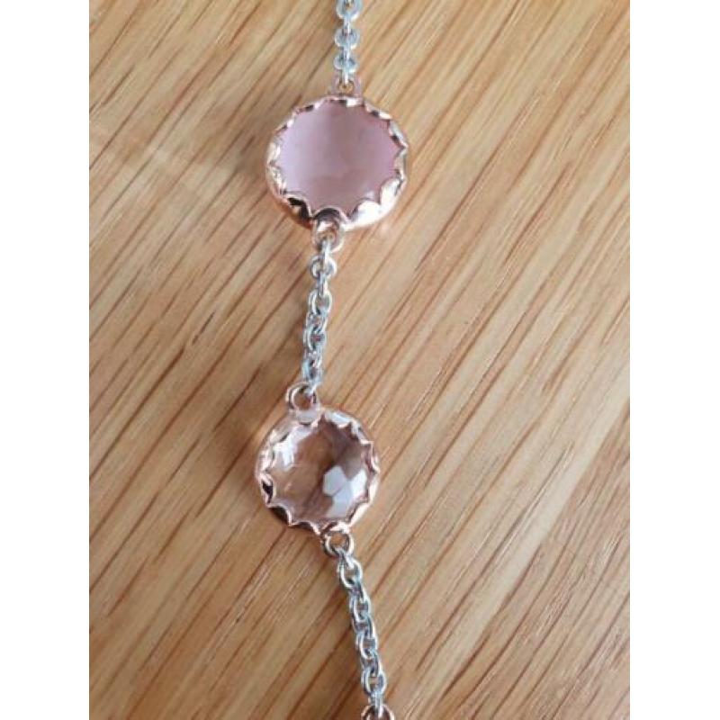Ti sento roze portofino armband en kettinghanger € 90,00