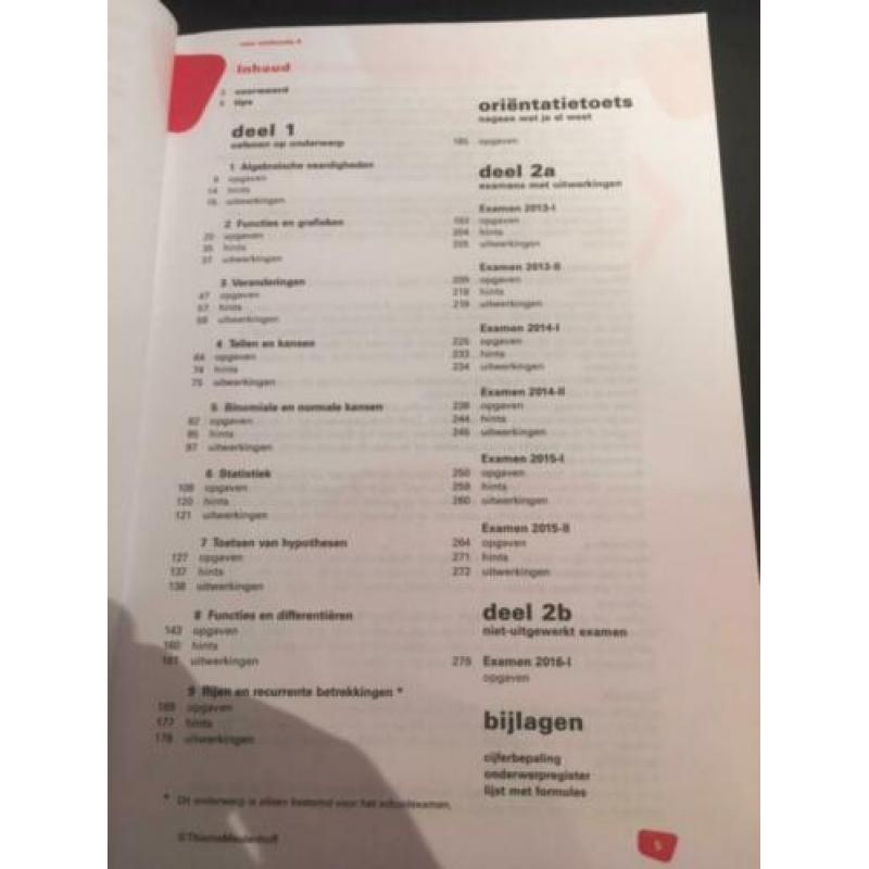 examenbundel wiskunde A VWO / 5€