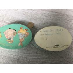 Leuk vintage Paas doosje haas kuiken 1985