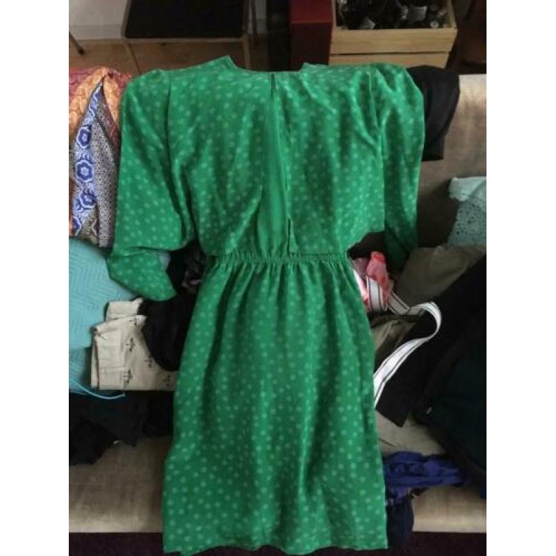 Vintage Janina Schreck 60s polkadot jurk - maat 36 - zijde