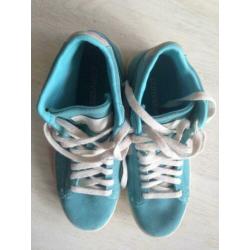 Converse sneakers maat 36 lichtblauw suède