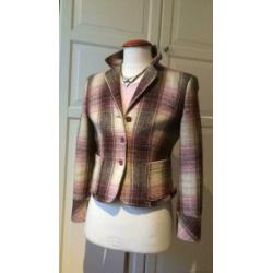Strenesse geruit dames jasje colbert blazer maat 38 100% wol