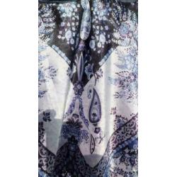 prachtig steenblauw paars tuniek mt S