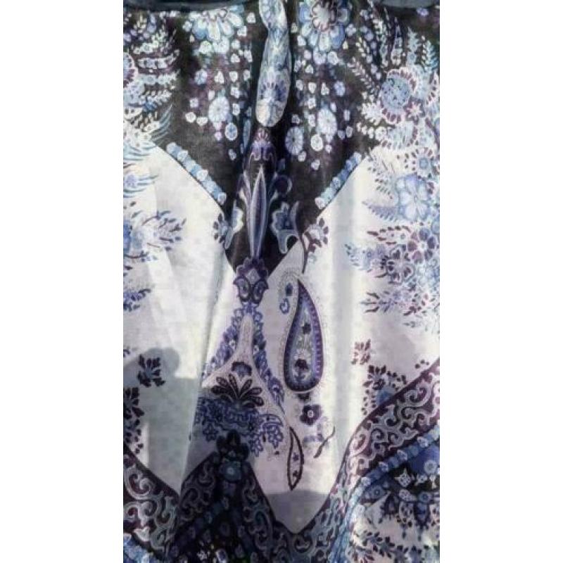 prachtig steenblauw paars tuniek mt S