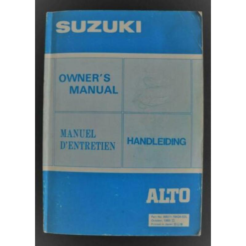 Handleidingen Suzuki (2x)