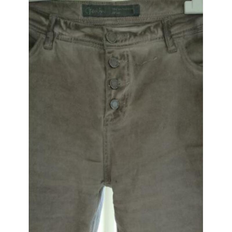 Geisha katoenen bruine broek mt. 2XL (dr. maat 42/44) zgan