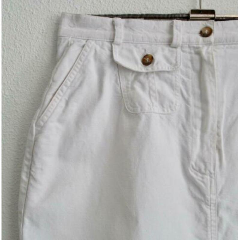 Witte katoen/linnen-mix rok van Scapa Jeans - mt 36