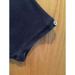 Mc. Gregor donkerblauw T-shirtje, V-hals met knoopjes medium