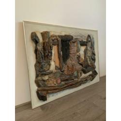 2 oude bijzondere kunstwerken 60er jr. gesigneerd art kunst