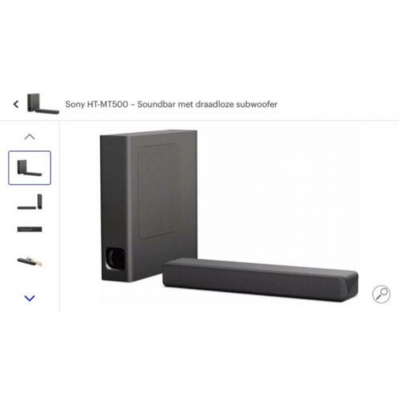 Sony HT-MT500 – Soundbar met draadloze subwoofer