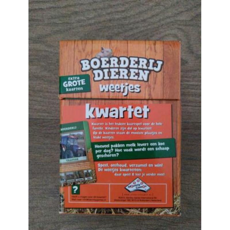 Kwartet over boerderij dieren weetjes Identity Games