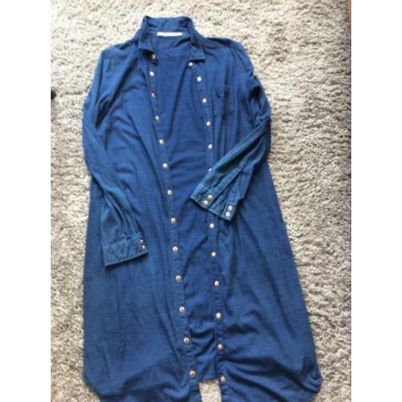 Spijkerjurk/ blouse maat L Part two