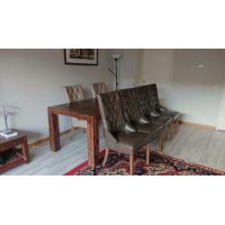 Eettafel + 6 stoelen