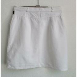 Witte katoen/linnen-mix rok van Scapa Jeans - mt 36