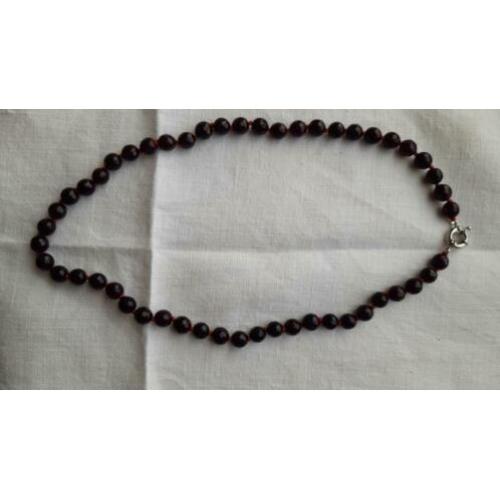 Rode granaat ketting - 50 cm lang