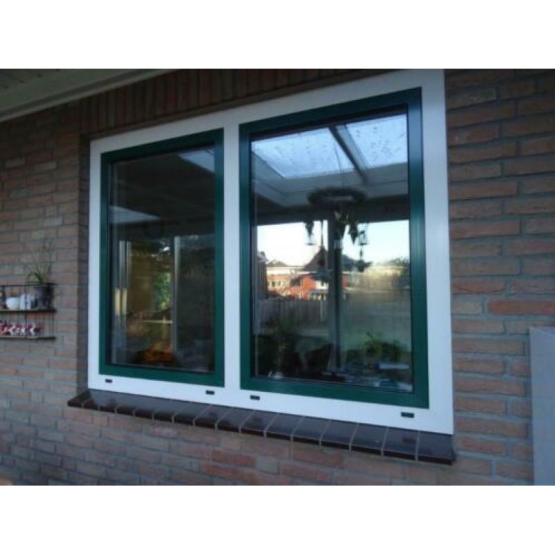 Te koop:aluminium kozijn + dubbel glas