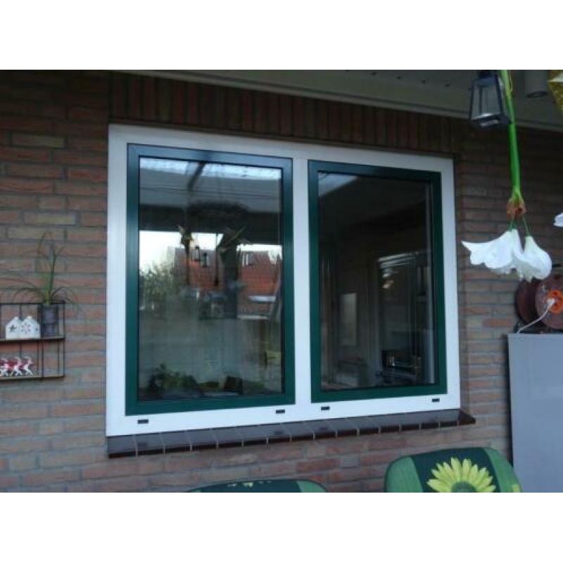 Te koop:aluminium kozijn + dubbel glas