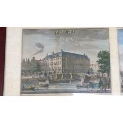 3 Prenten Amsterdam diaconieweeshuis Oosterkerk Zuyder kerk