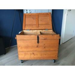Speelgoedkist/ kist met wielen