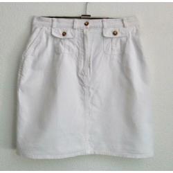 Witte katoen/linnen-mix rok van Scapa Jeans - mt 36