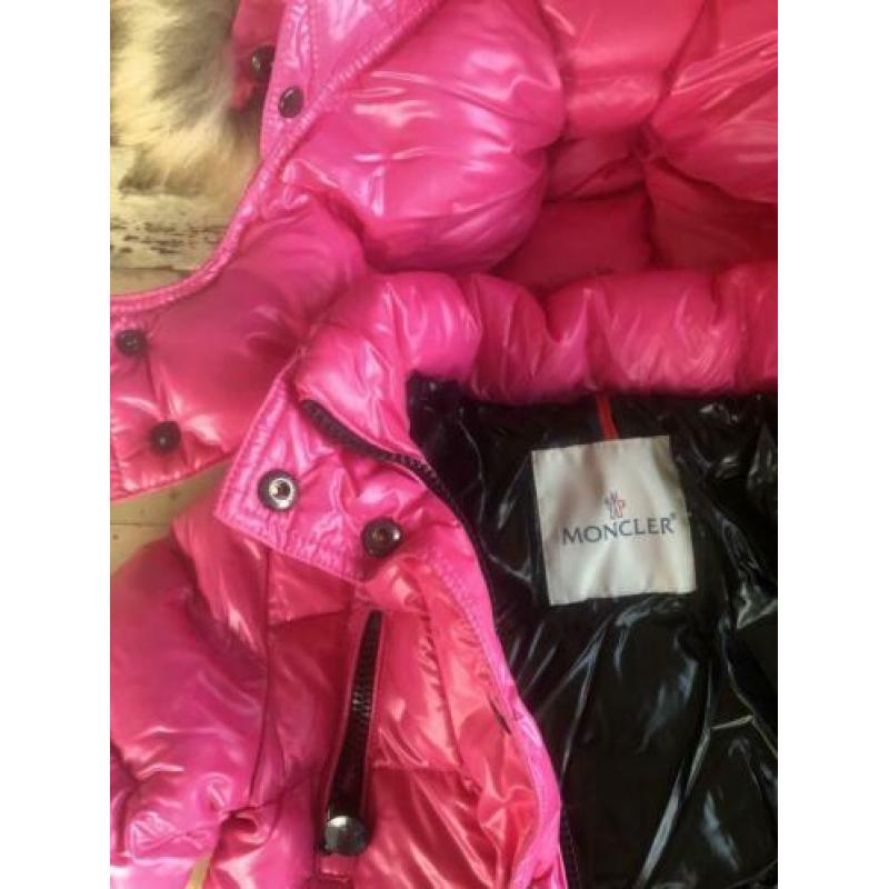 Moncler winterjas of ski-jas, maat 86, roze