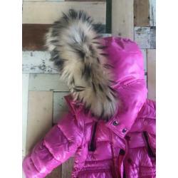 Moncler winterjas of ski-jas, maat 86, roze