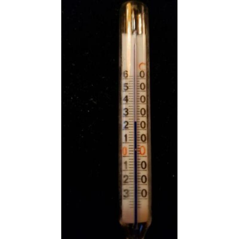 Mini kwik thermometer 7.6 cm
