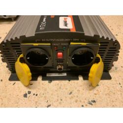 Omvormer 24V / 230V - 1500 watt incl Remote Control