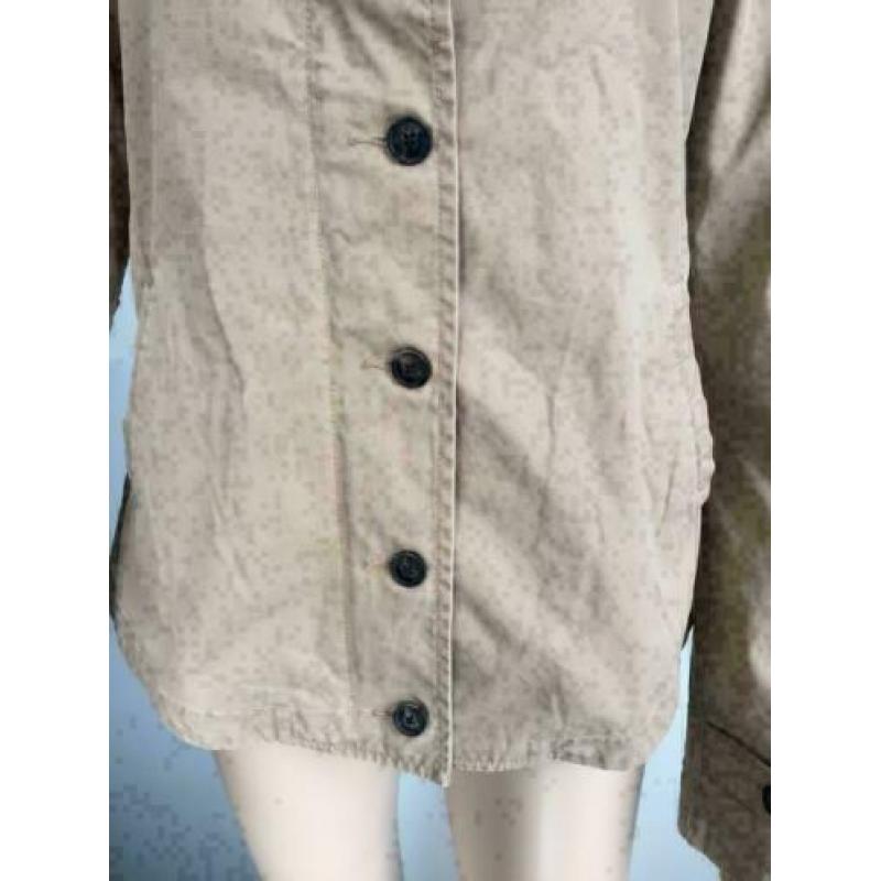 C198 Maison Scotch: beige jasje jas blouse Maat 3=40=M