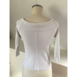 DIDIER PARAKIAN grijs wit vest vestje 36 CHCS