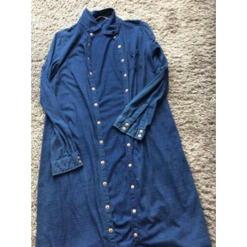 Spijkerjurk/ blouse maat L Part two