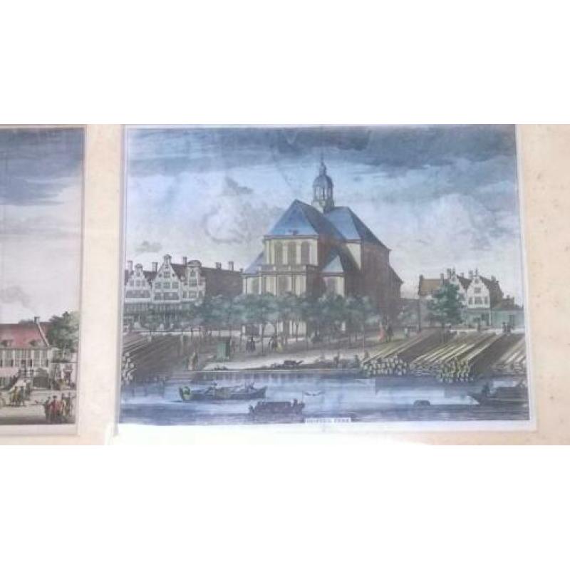 3 Prenten Amsterdam diaconieweeshuis Oosterkerk Zuyder kerk