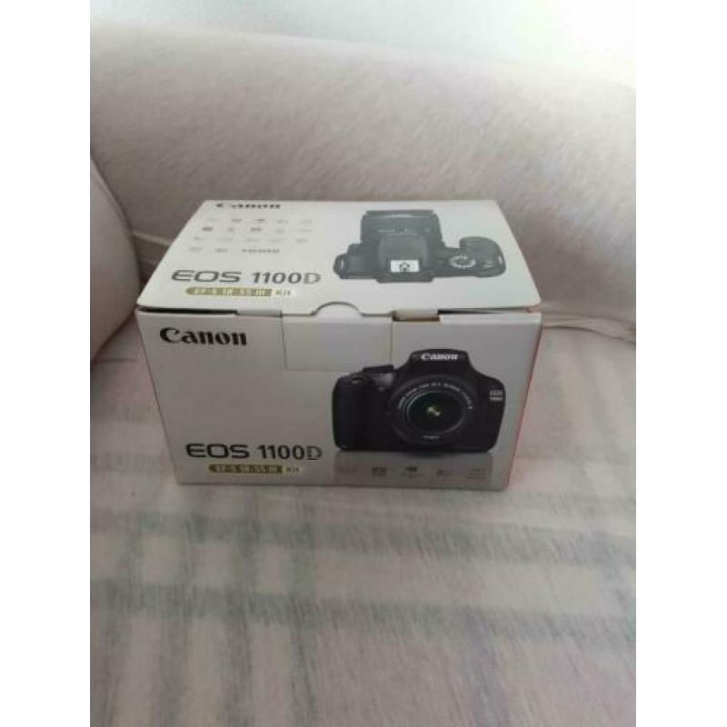 Canon 1100 d camera met lens 18_55 als goed
