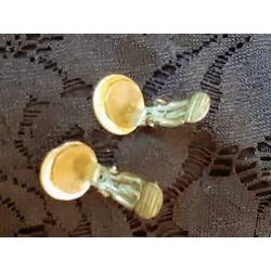 AANBIEDING kleine vintage parelmoer oorbellen