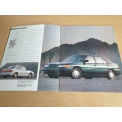 Folder Ford Escort 1993, USA uitvoering.