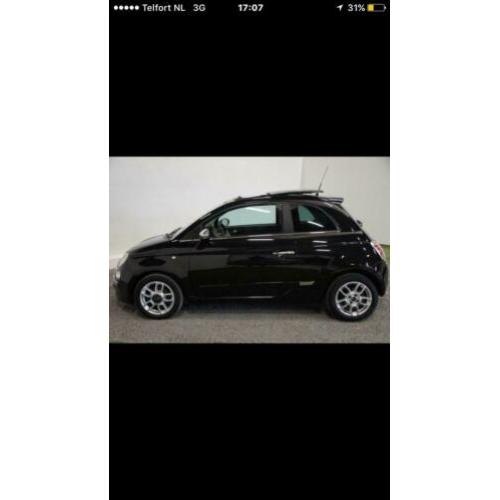 Fiat 500 1.4 16V C 2008 Zwart