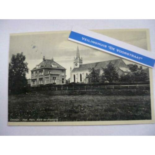 ommen ned. herv. kerk en pastorie zeer mooi gelopen 1937