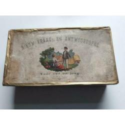 Spel vraag en antwoord uit begin 1900