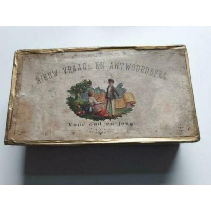 Spel vraag en antwoord uit begin 1900