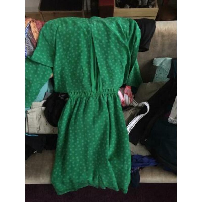 Vintage Janina Schreck 60s polkadot jurk - maat 36 - zijde