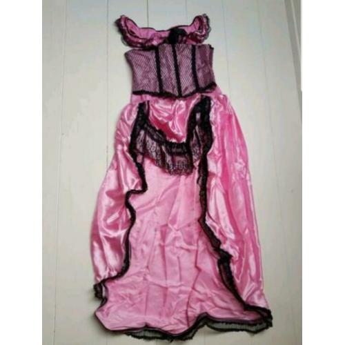 The Wild West Brothel Babe Carnaval jurk + corset, maat L