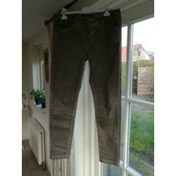 Geisha katoenen bruine broek mt. 2XL (dr. maat 42/44) zgan