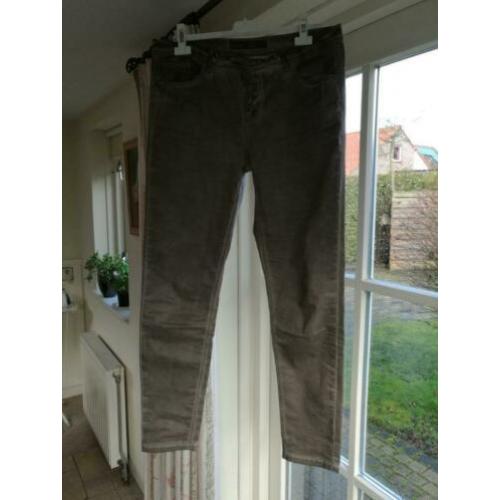Geisha katoenen bruine broek mt. 2XL (dr. maat 42/44) zgan