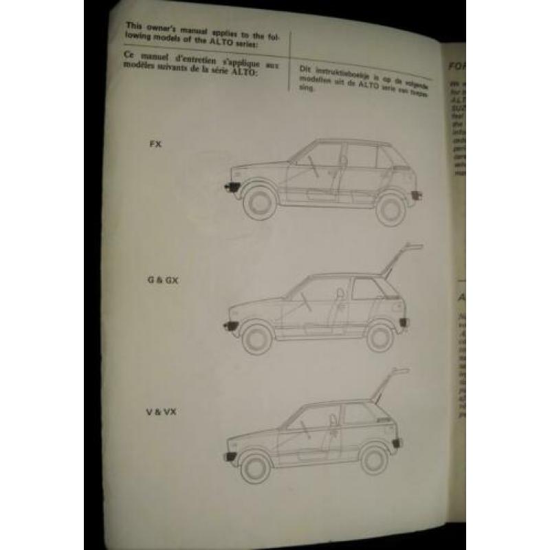 Handleidingen Suzuki (2x)