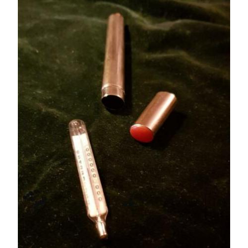 Mini kwik thermometer 7.6 cm