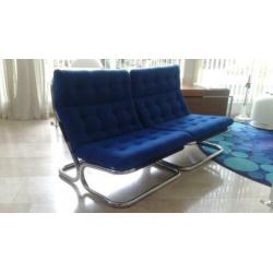 2 vette jaren 70 chroom buis fauteuils vintage retro